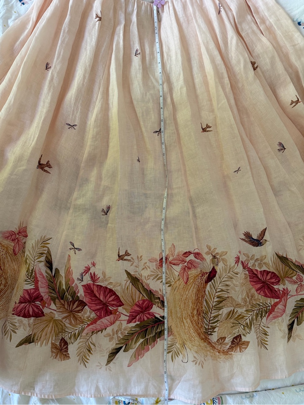 Zimmermann Ascension Twist Front Dress Palm Floral Linen Silk Maxi US 10 NWOT - Picture 16 of 16